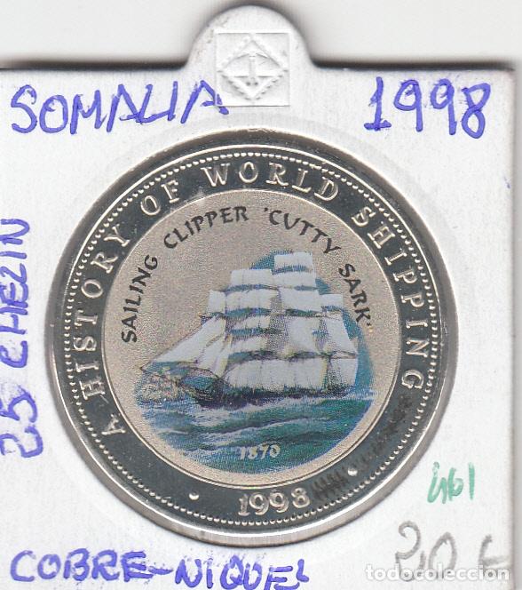 Monedas antiguas de &Aacute;frica: CR0461 MONEDA SOMALIA 25 CHELINES 1998