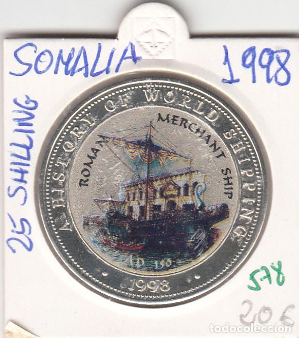 Monedas antiguas de &Aacute;frica: CR0578 MONEDA SOMALIA 25 SHILLINES 1998