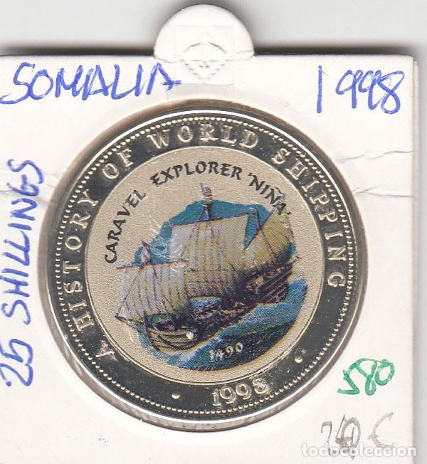 Monedas antiguas de &Aacute;frica: CR0580 MONEDA SOMALIA 25 SHILLINES 1998