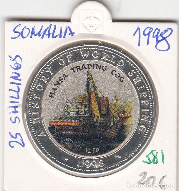Monedas antiguas de &Aacute;frica: CR0581 MONEDA SOMALIA 25 SHILLINES 1998