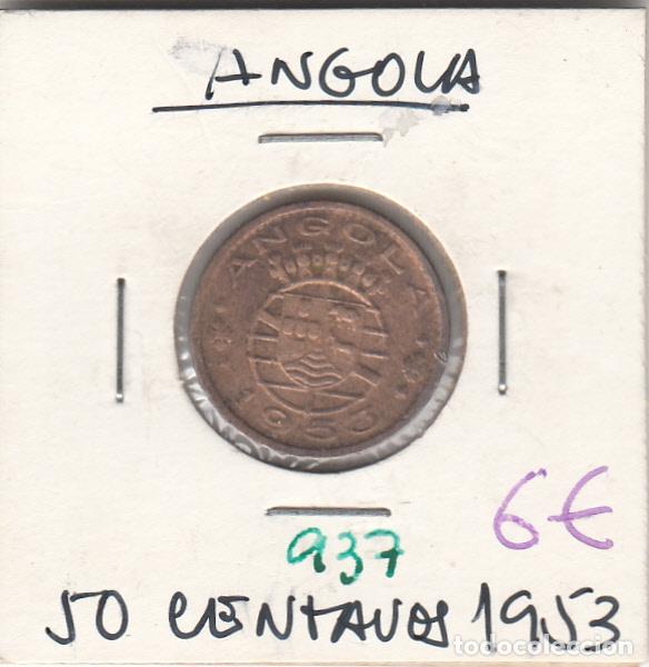 Monedas antiguas de &Aacute;frica: CR0937 MONEDA ANGOLA 50 CENTAVOS 1953