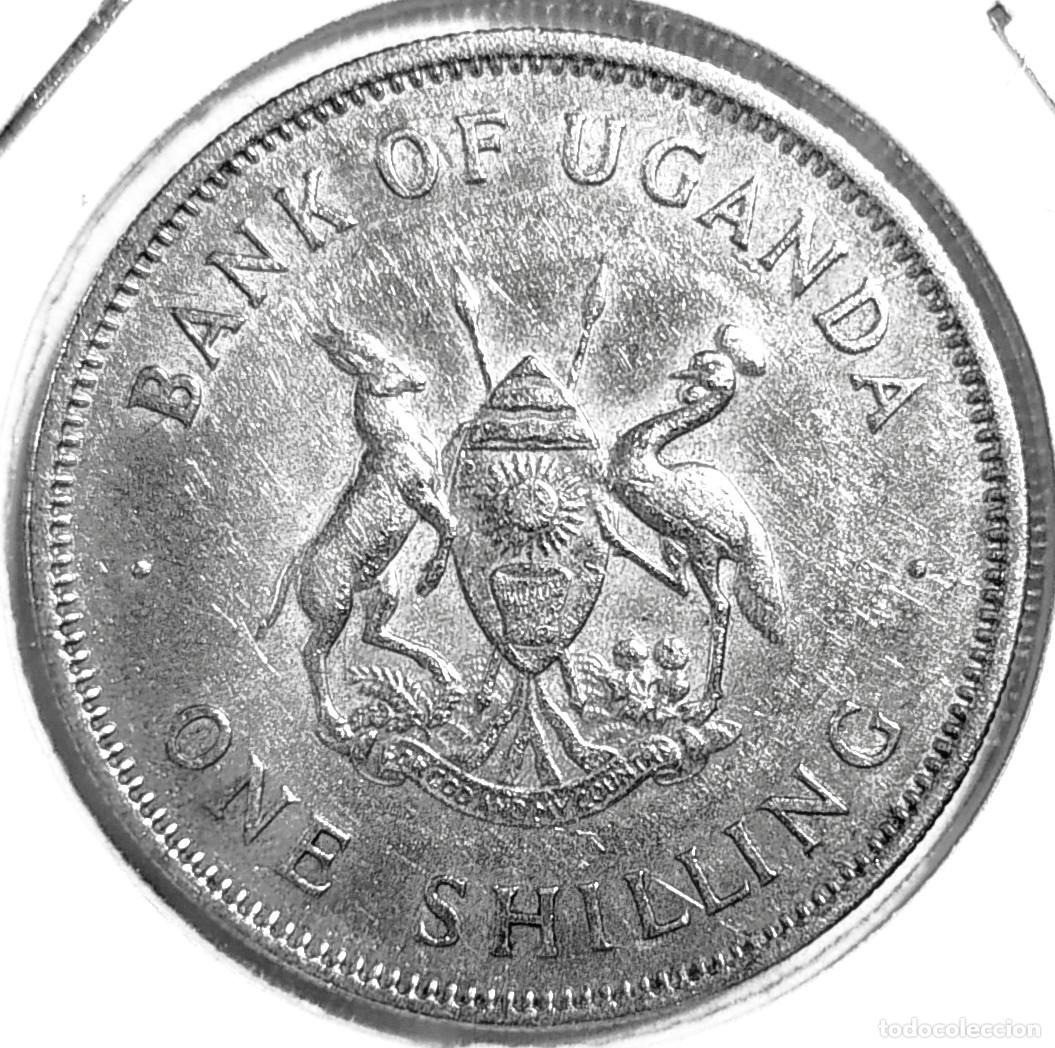 Monedas antiguas de &Aacute;frica: UGANDA (1966-1986) - 1 SHILLING 1968 - A - 6,50 GR. CUPRONIQUEL - DIAMETRO 25,50 mm - KM#5 - MB