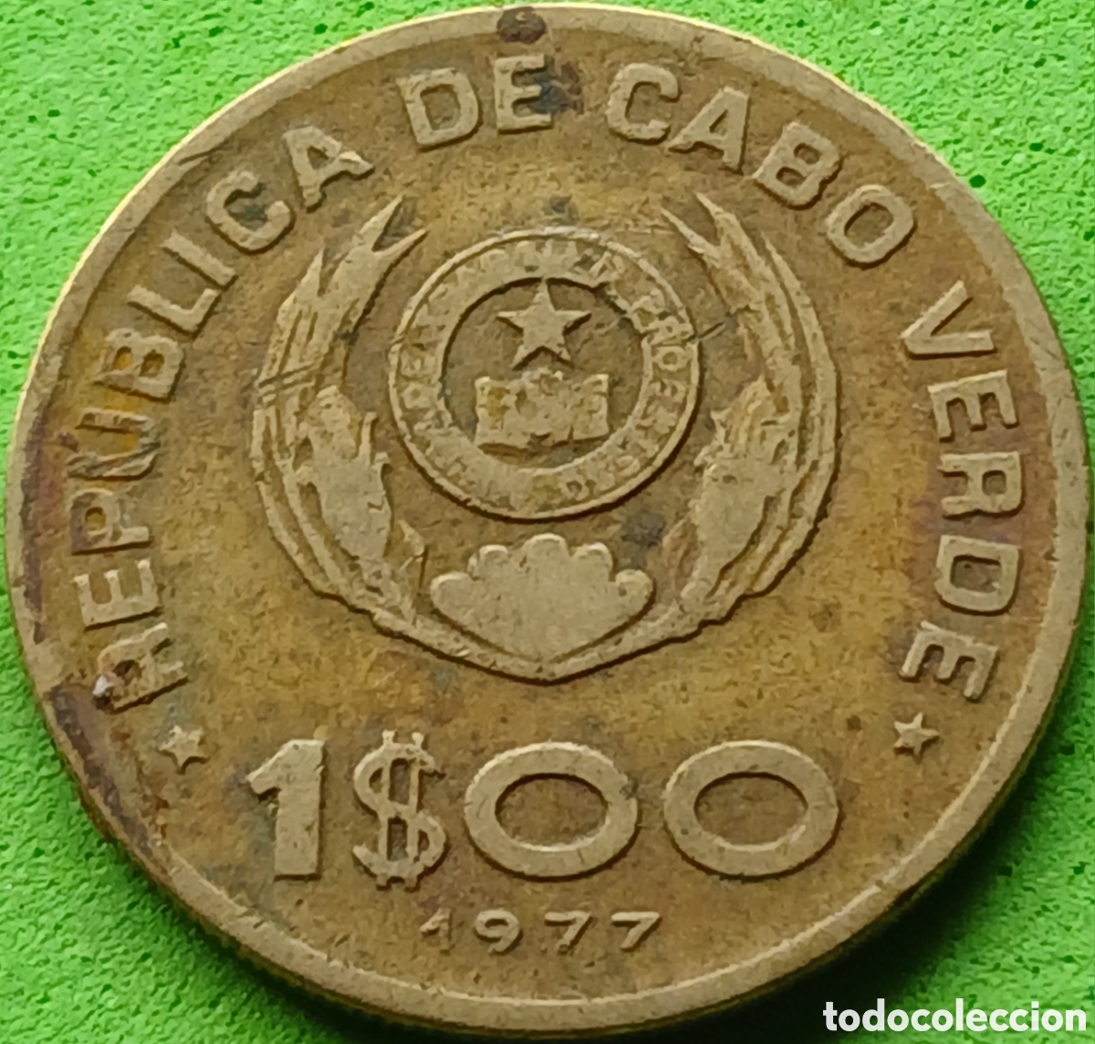 Monedas antiguas de &Aacute;frica: Cabo Verde 1 escudo 1977 km#17