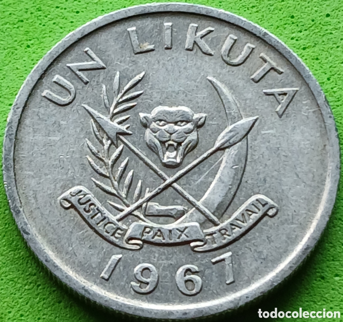 Monedas antiguas de &Aacute;frica: Congo - RDC un likuta 1967 km#8