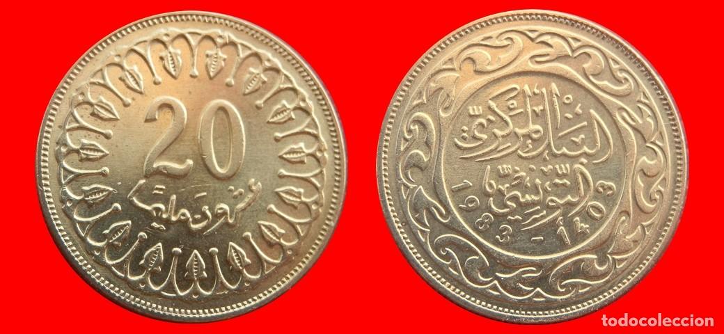 Monedas antiguas de &Aacute;frica: 20 MILLIN 1983 TUNEZ-153843