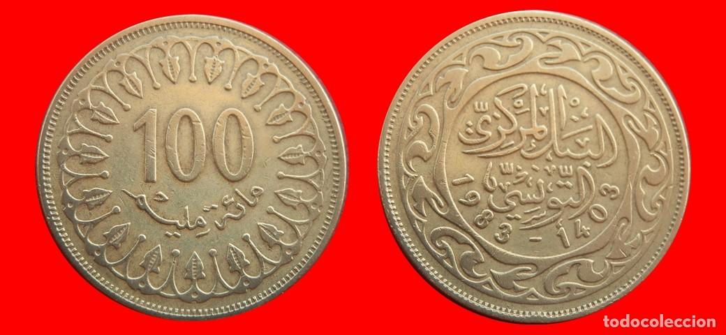 Monedas antiguas de &Aacute;frica: 100 MILLIN 1983 TUNEZ-153846