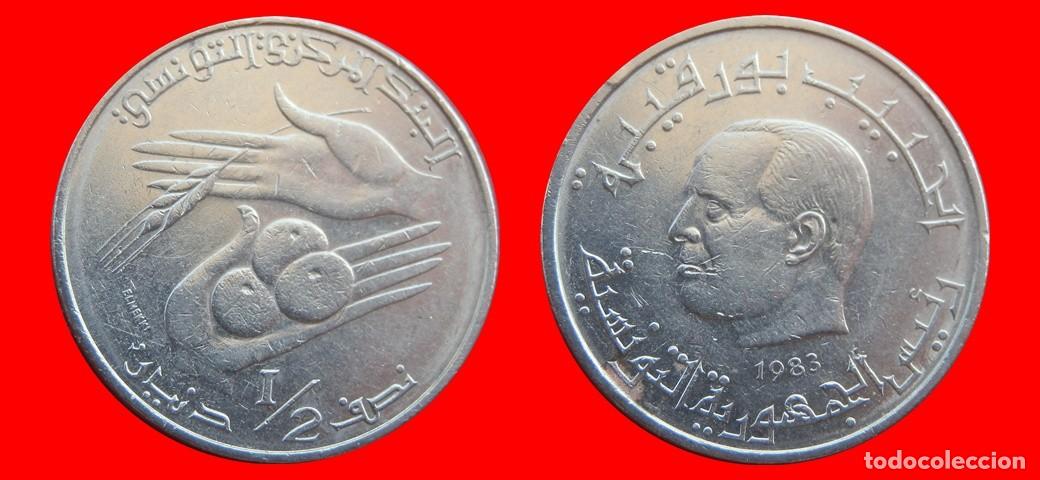 Monedas antiguas de &Aacute;frica: 1/2 DINAR 1983 TUNEZ-153850