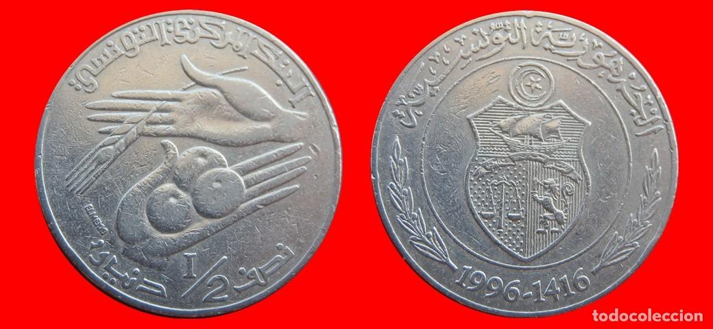 Monedas antiguas de &Aacute;frica: 1/2 DINAR 1996 TUNEZ-153851