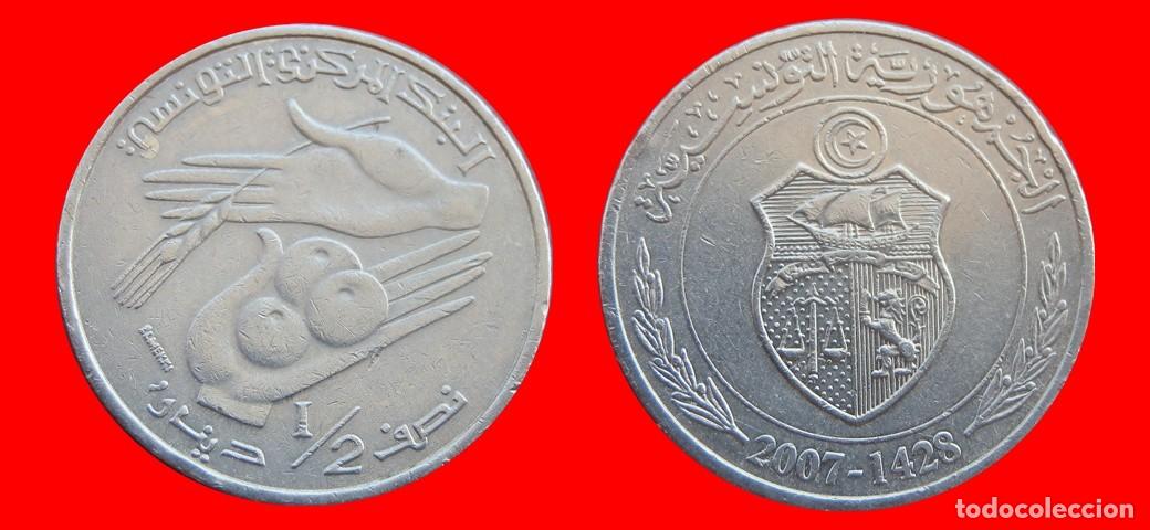 Monedas antiguas de &Aacute;frica: 1/2 DINAR 2007 TUNEZ-153852