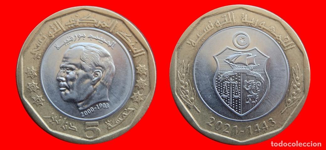 Monedas antiguas de &Aacute;frica: 5 DINARES 2021 TUNEZ-153857