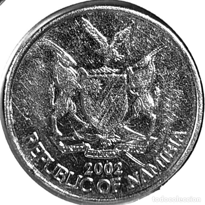 Monedas antiguas de &Aacute;frica: NAMIBIA (1993-) - 5 CENTAVOS 2002 - A - 2,20 GR. ACERO NIQUELADO - DIAMETRO 17 mm - MB - KM#1