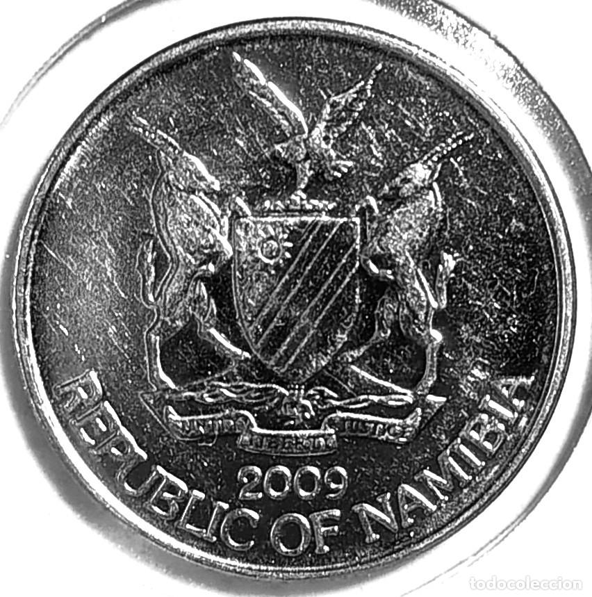 Monedas antiguas de &Aacute;frica: NAMIBIA (1993-) - 10 CENTAVOS 2009 - A - 3,40 GR. ACERO NIQUELADO - DIAMETRO 21,50 mm - MB - KM#2