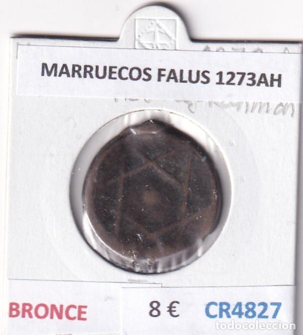 Monedas antiguas de &Aacute;frica: CR4827 MONEDA MARRUECOS FALUS 1273AH BRONCE