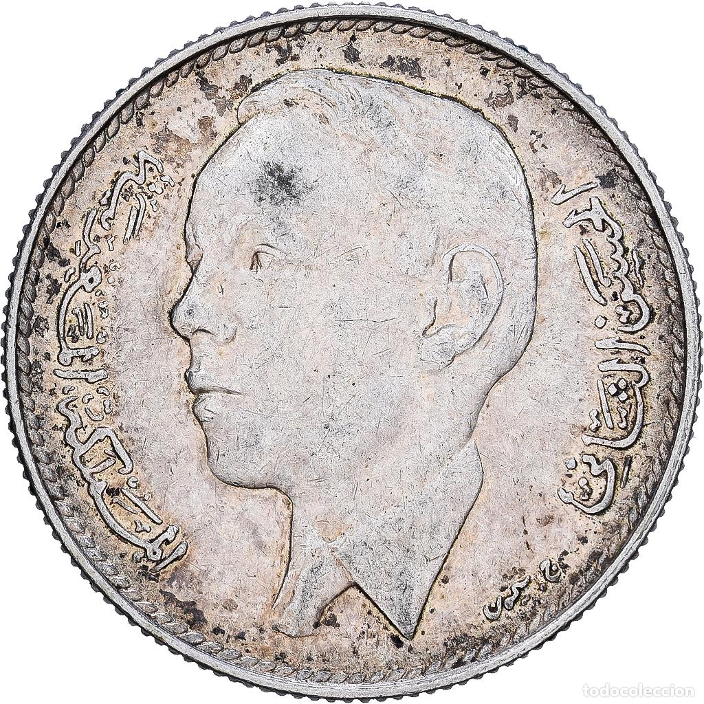 Monedas antiguas de &Aacute;frica: [#1121755] Marruecos, al-Hassan II, 5 Dirhams, 1965/AH1384, Paris, Plata, MBC, KM:57