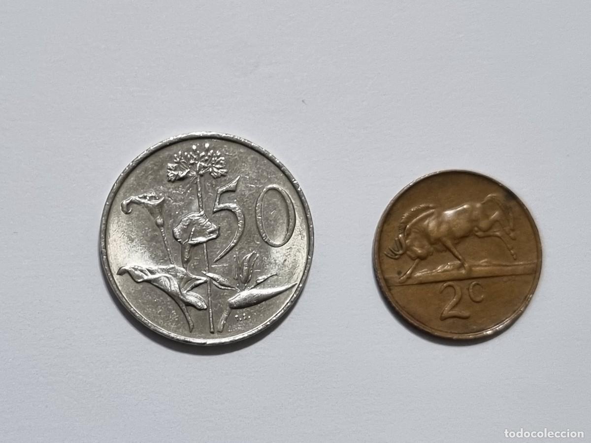 Monedas antiguas de &Aacute;frica: Antigua Moneda Africa 1981 Sudafrica 50 2 Centavos Coleccionista