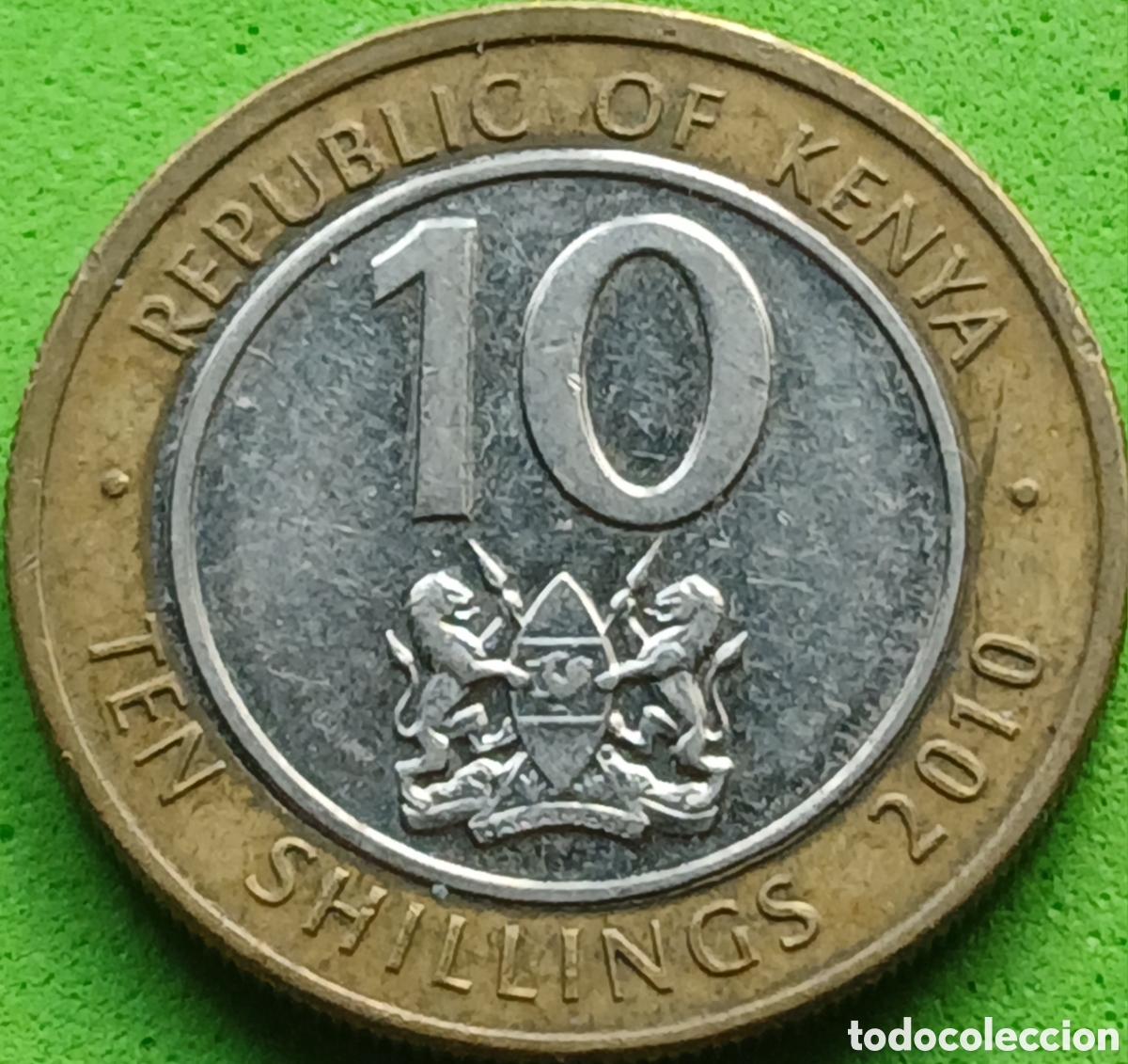 Monedas antiguas de &Aacute;frica: Kenya 10 shillings 2010 km#35.2