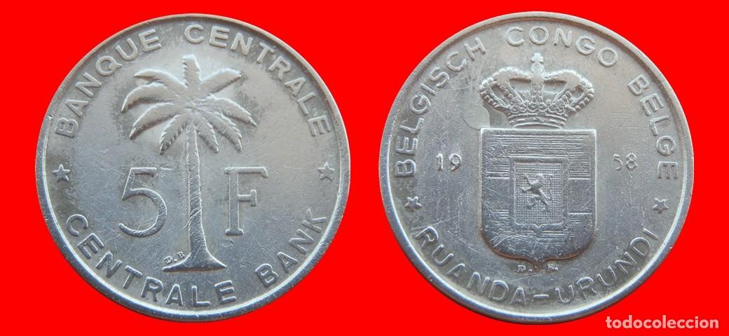 Monedas antiguas de &Aacute;frica: 1 FRANCO 1958 CONGO BELGA-153964