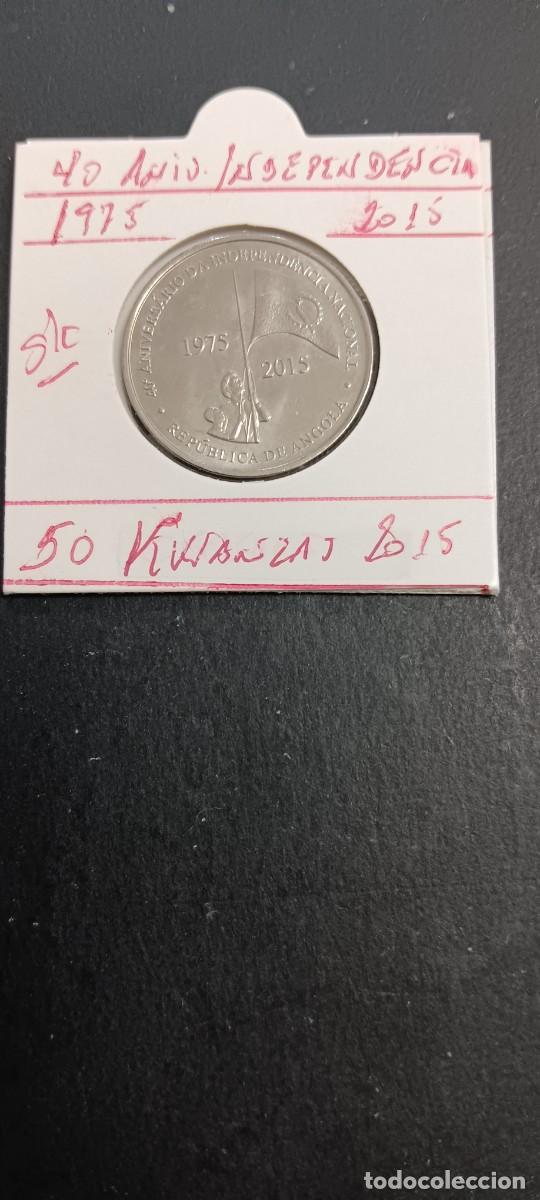 Monedas antiguas de &Aacute;frica: ANGOLA 50 KWANZAS 2015 S/C KM=112(40 ANIV. INDEPENDENCIA 1975-2015