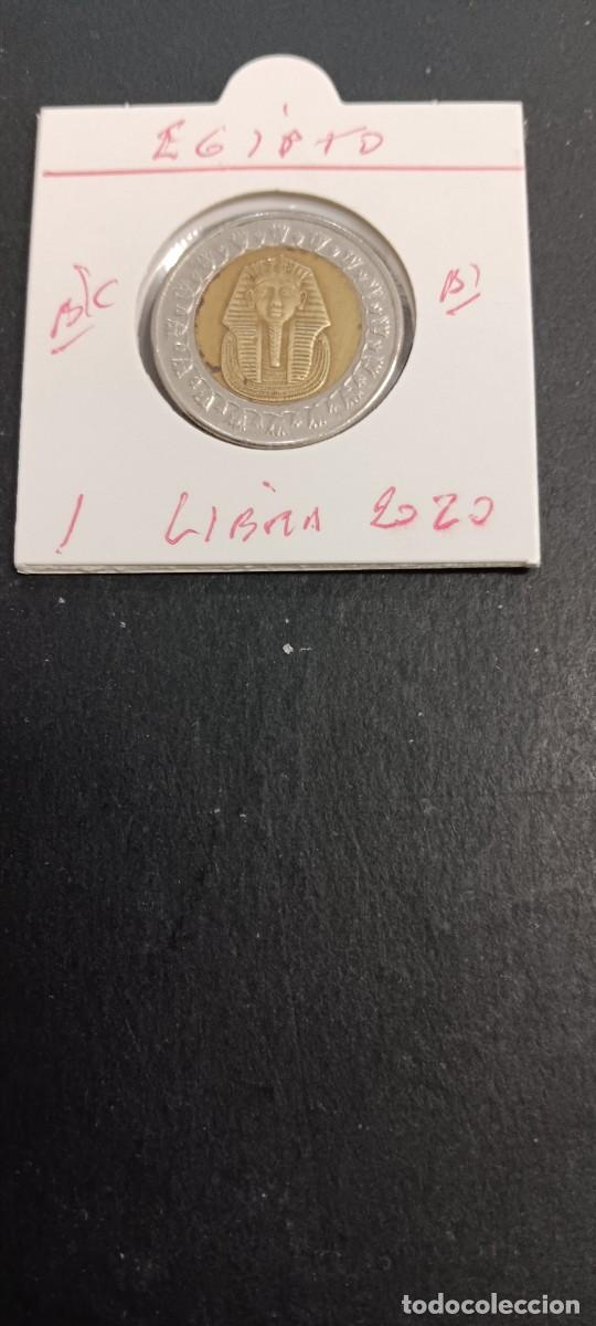 Monedas antiguas de &Aacute;frica: EGIPTO 1 LIBRA 2020 BC KN=940a (BIMETALICA)