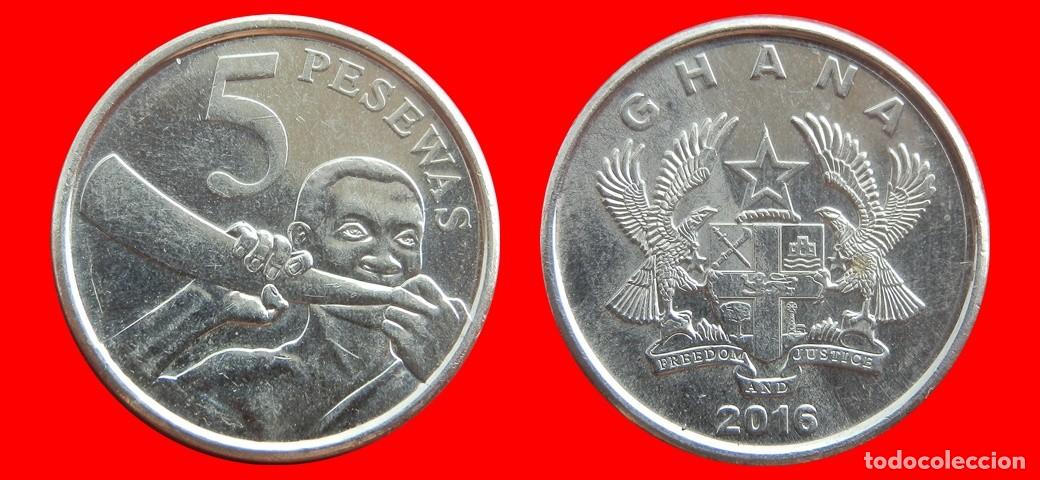 Monedas antiguas de &Aacute;frica: 5 PESEWAS 2016 GHANA-153994