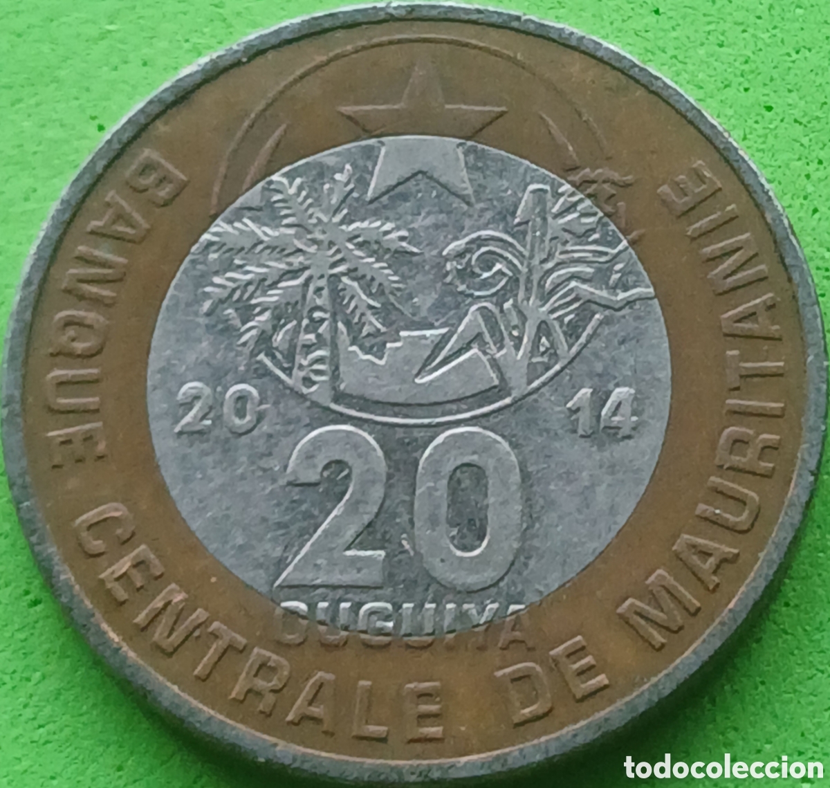 Monedas antiguas de &Aacute;frica: Mauritania 20 uguiya 2014 km#8
