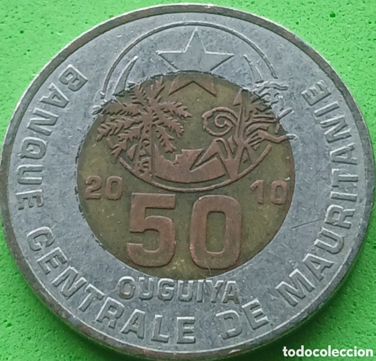 Monedas antiguas de &Aacute;frica: Mauritania 50 uguiya 2010 km#9