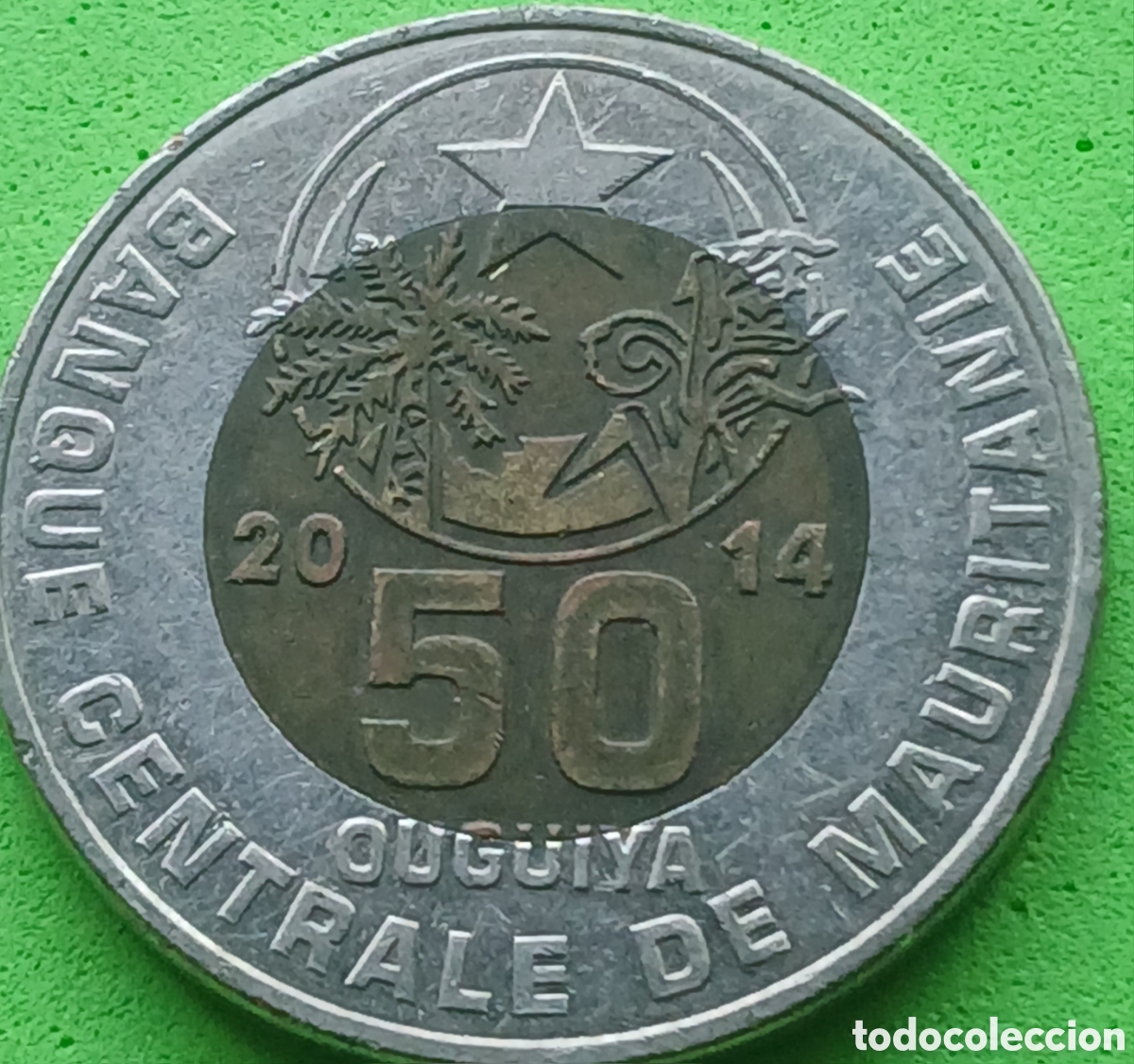 Monedas antiguas de &Aacute;frica: Mauritania 50 uguiya 2014 km#9
