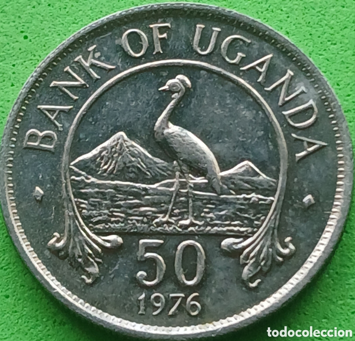 Monedas antiguas de &Aacute;frica: Uganda fifty cents 1976 km#4a