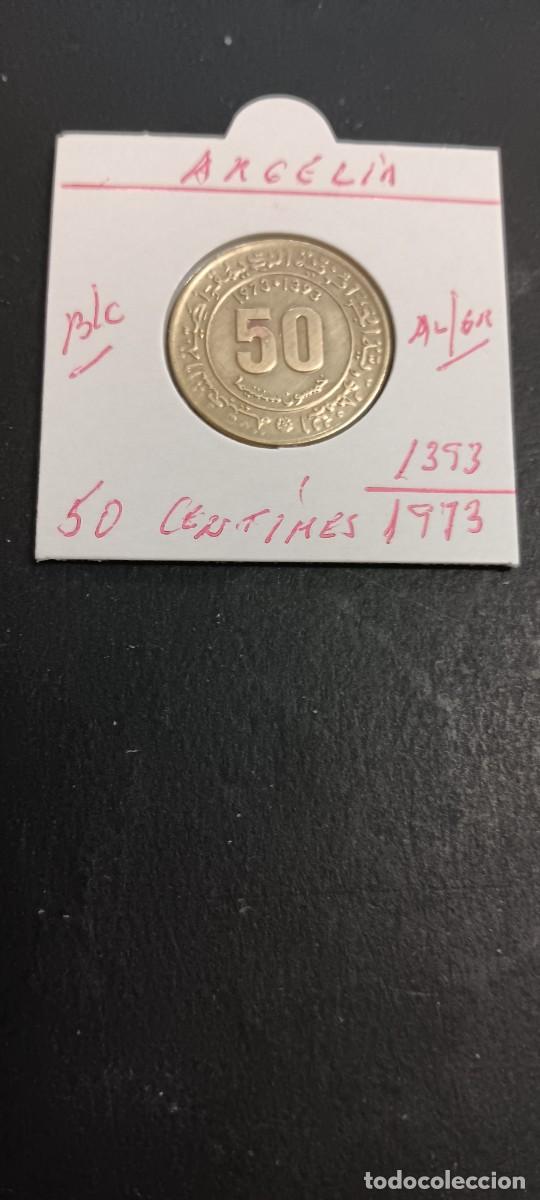 Monedas antiguas de &Aacute;frica: ARGELIA 50 CENTIMOS 1973(1393) BC KM=102 (ALUMINIO-BRONCE)