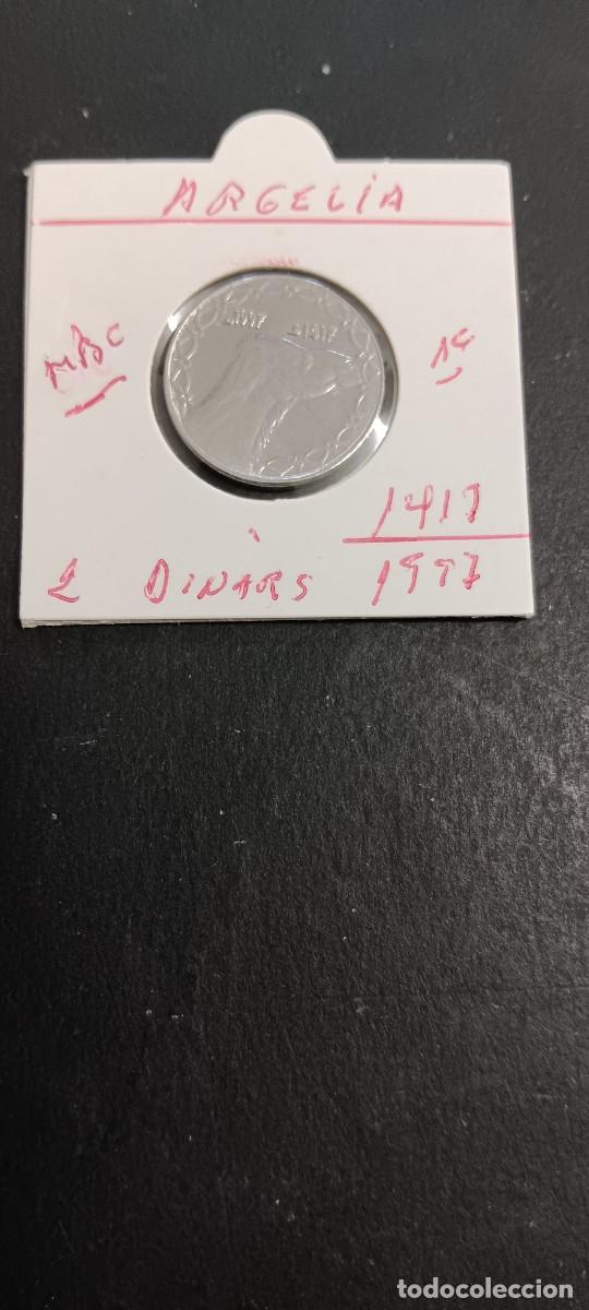 Monedas antiguas de &Aacute;frica: ARGELIA 2 DINARS 1997(1417) MBC KM=130 (ACERO) DROMEDARIO