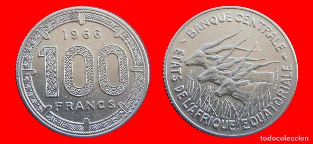 Monedas antiguas de &Aacute;frica: 100 FRANCOS 1966 AFRICA ECUATORIAL FRANCESA-153998