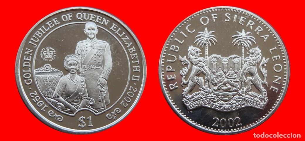 Monedas antiguas de &Aacute;frica: 1 DOLAR 2002 SIN CIRCULAR SIERRA LEONA-9387SC