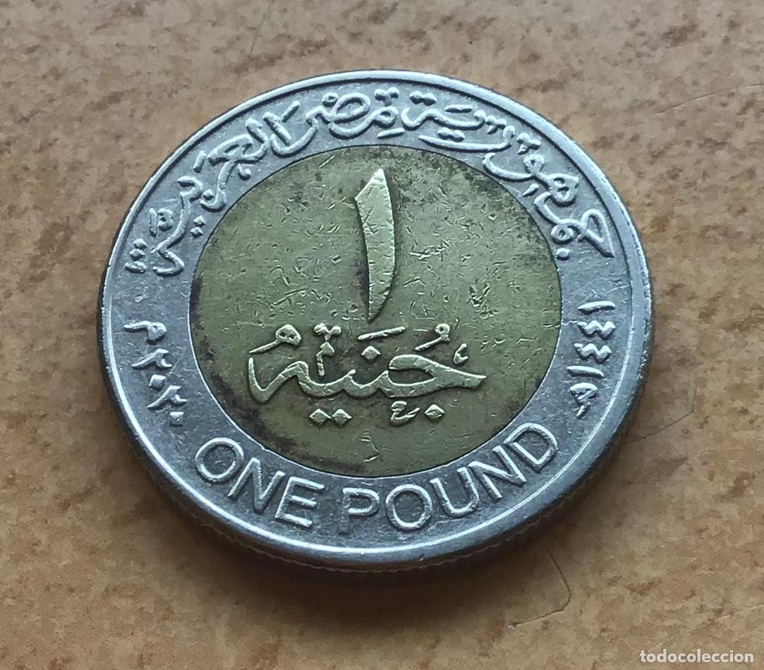 Monedas antiguas de &Aacute;frica: 1 libra de Egipto. A&ntilde;o 2020