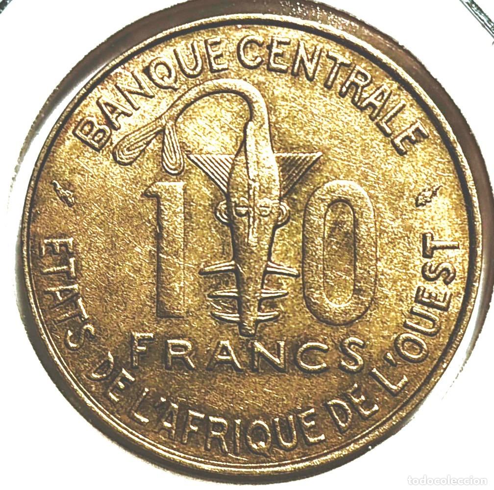 Monedas antiguas de &Aacute;frica: AFRICA OCCIDENTAL (BCEAO) - FRANCO CFA (1958-) - 10 FRANCOS 1980 - A - 4 GR. COBRE-ALUMINIO-NIQUEL