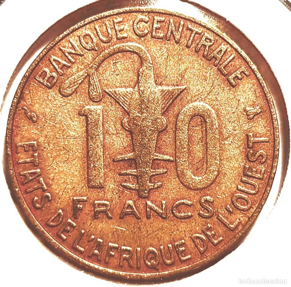 Monedas antiguas de &Aacute;frica: AFRICA OCCIDENTAL (BCEAO) - FRANCO CFA (1958-) - 10 FRANCOS 1996 - FAO - A - 4 GR. COBRE-ALUMINIO-NI