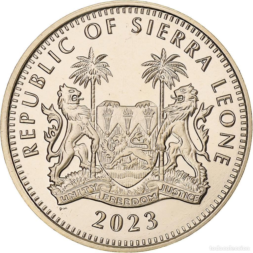 Monedas antiguas de &Aacute;frica: [#1305578] Sierra Leona, Dollar, 2023, Pobjoy Mint, Virenium, SC