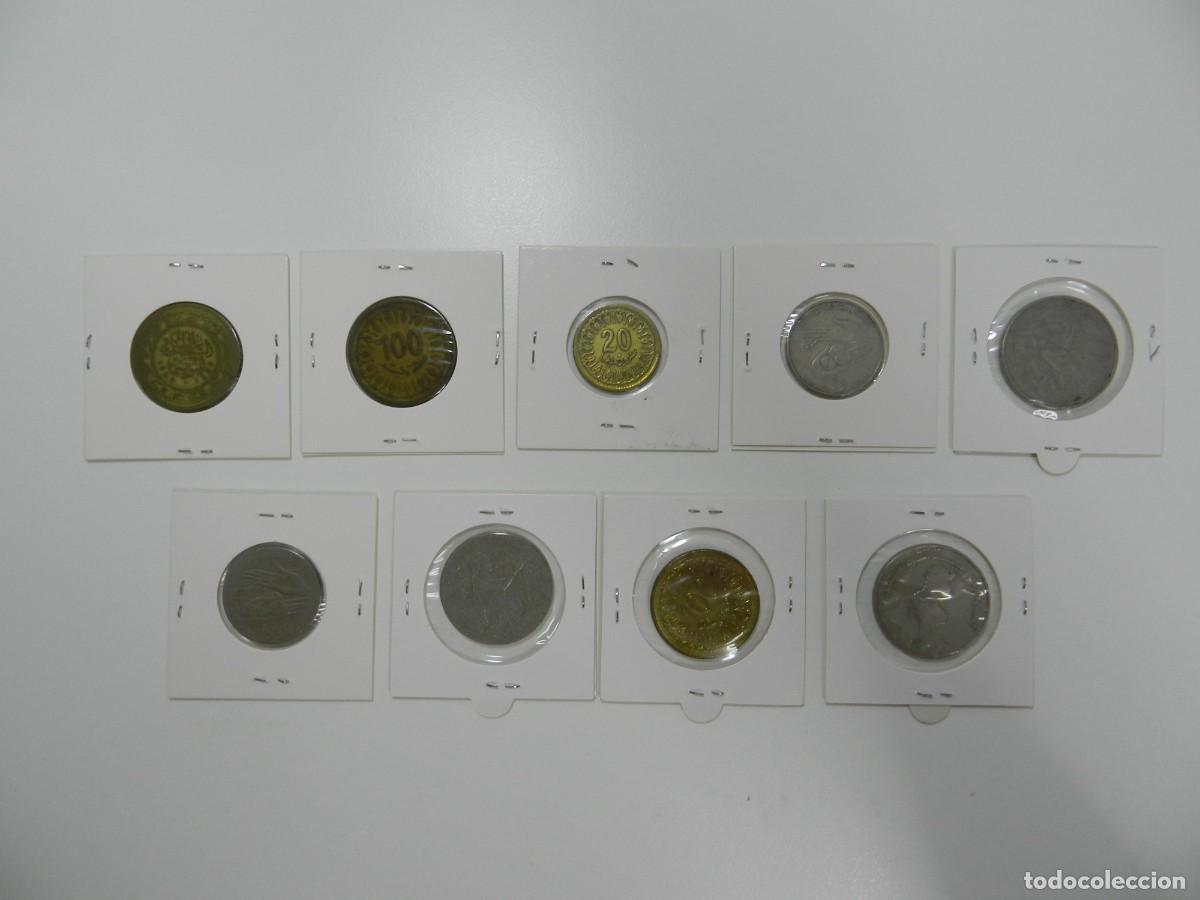 Monedas antiguas de &Aacute;frica: Lote de 9 Monedas de T&uacute;nez - Foto 2