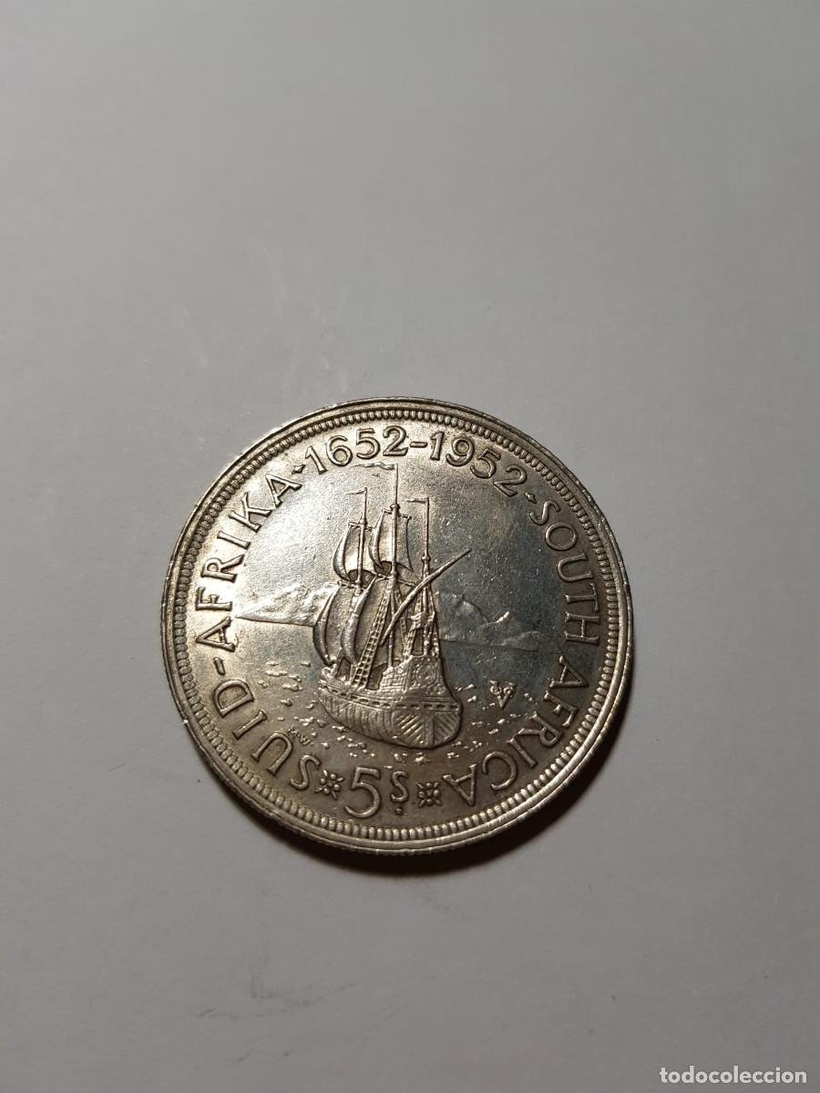 Monedas antiguas de &Aacute;frica: SUDAFRICA- 5 SHILLING-1952-PLATA