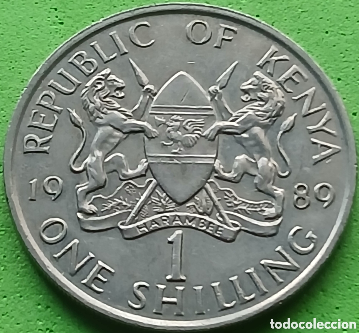 Monedas antiguas de &Aacute;frica: Kenya one shilling 1989 km#20