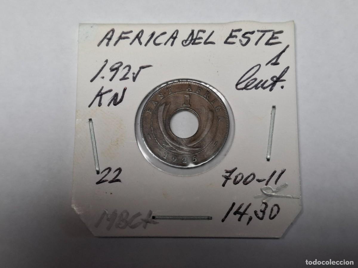 Monedas antiguas de &Aacute;frica: 1 CENTIMO de 1925 KN KM 22 AFRICA DEL ESTE en MBC+