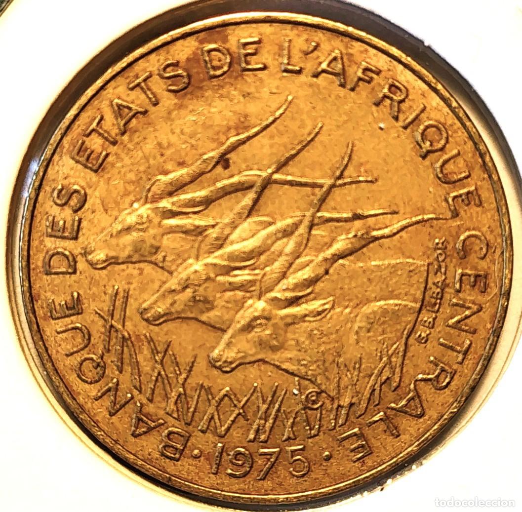 Monedas antiguas de &Aacute;frica: AFRICA CENTRAL (BEAC) - FRANCO CFA (1973-) - 10 FRANCOS 1975 - A - 4 GR. COBRE-ALUMINIO-NIQUEL