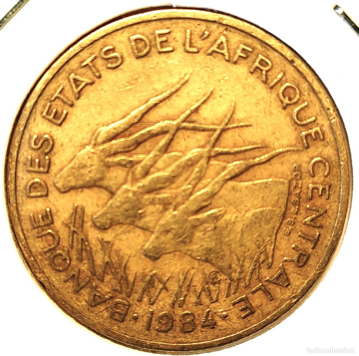 Monedas antiguas de &Aacute;frica: AFRICA CENTRAL (BEAC) - FRANCO CFA (1973-) - 25 FRANCOS 1984 - A - 8 GR. COBRE-ALUMINIO-NIQUEL