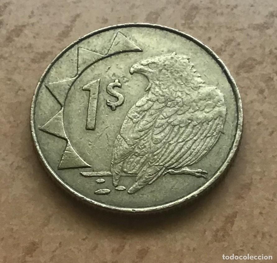 Monedas antiguas de &Aacute;frica: 1 d&oacute;lar de Namibia. A&ntilde;o 1998 - Foto 2