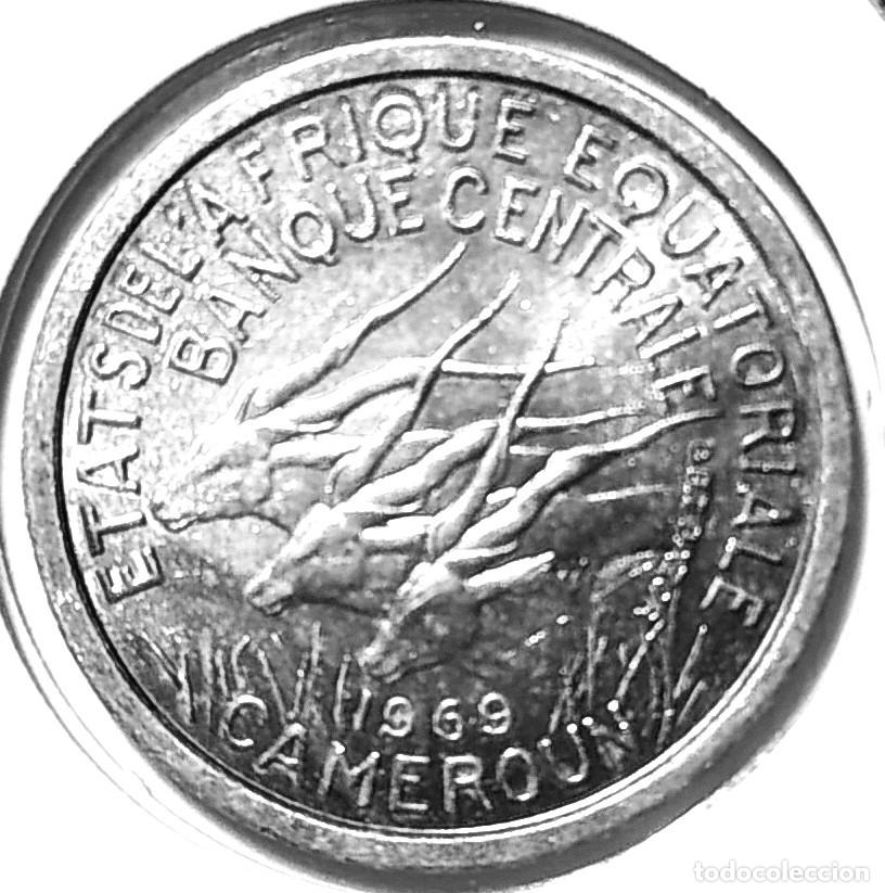 Monedas antiguas de &Aacute;frica: AFRICA ECUATORIAL-ESTADOS (1961-1972) - FRANCO CFA - 1 FRANCO 1969 - A -1,30 GR. ALUMINIO