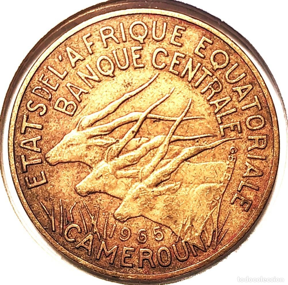Monedas antiguas de &Aacute;frica: AFRICA ECUATORIAL-ESTADOS (1961-1972) - FRANCO CFA - 10 FRANCOS 1965 - A - 4 GR. COBRE-ALUMINIO-NIQU