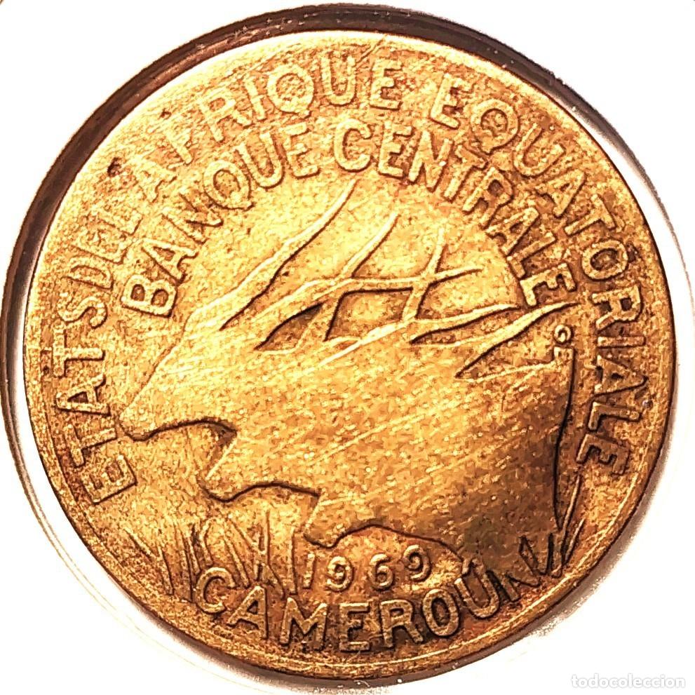 Monedas antiguas de &Aacute;frica: AFRICA ECUATORIAL-ESTADOS (1961-1972) - FRANCO CFA - 10 FRANCOS 1969 - A - 4 GR. COBRE-ALUMINIO-NIQU