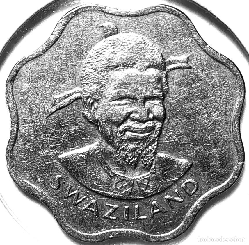 Monedas antiguas de &Aacute;frica: ESUATINI (SWAZILANDIA) (1968-1985) - 10 CENTAVOS 1974 - REY SHOBUZA II - A - 3,60 GR. CUPRONIQUEL