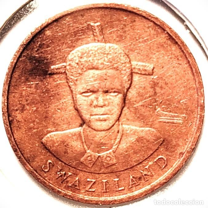 Monedas antiguas de &Aacute;frica: ESUATINI (SWAZILANDIA) (1985-) - 1 CENTAVO 1986 - REY MSWATI III - A - 1,70 GR. BRONCE - DIAMETRO 17
