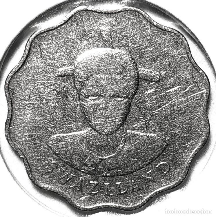 Monedas antiguas de &Aacute;frica: ESUATINI (SWAZILANDIA) (1985-) - 5 CENTAVOS 1986 - REY MSWATI III - A - 2,10 GR. CUPRONIQUEL