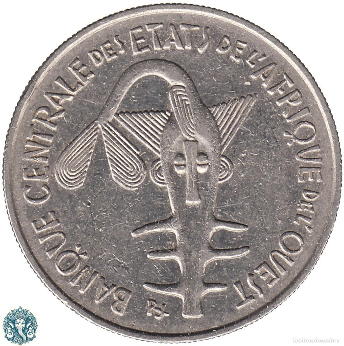 Monedas antiguas de &Aacute;frica: ESTADOS DEL &Aacute;FRICA OCCIDENTAL 100 Francos CFA 1975 (BCEAO) KM#4 &Aacute;FRICA DEL OESTE